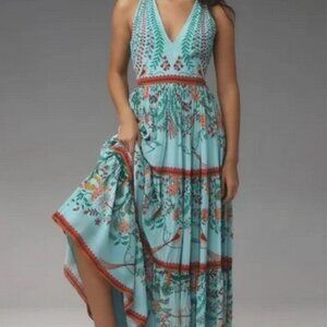 Limerick by Abirr n' Nanki V-Neck Tiered Floral Maxi Dress